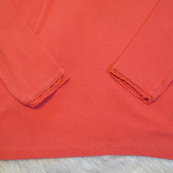 BODEN - Girls Long sleeve top with lace edge - Picture 4 of 8